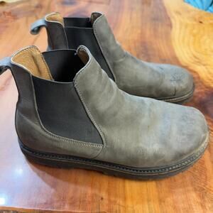Birkenstock Boots 10 Mens Stalon Leather Ankle Slip on Chelsea 43 280